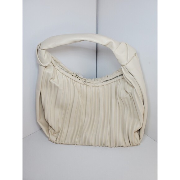 Mango MNG Textured Soft Cream Off White Hand Bag Purse NWOT - Picture 1 of 7